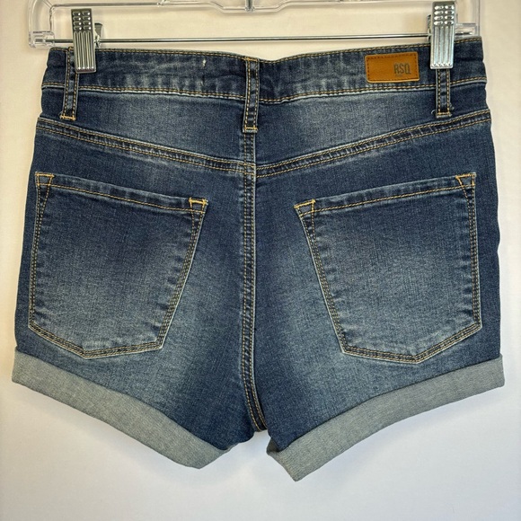 RSQ Distressed Sunset High Rise Denim Shorts | Size 3 - Picture 2 of 5